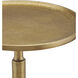 Pascal 12.25 inch Brass Side Table